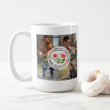 Floral Moderno Várias Fotos Personalizado Dia das 