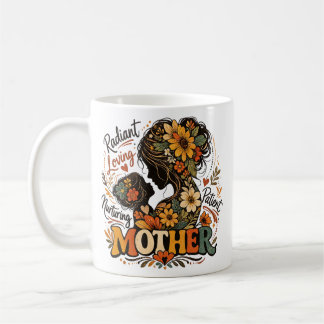 Caneca De Café Floral Motherhood Mug | Loving Mom Gift