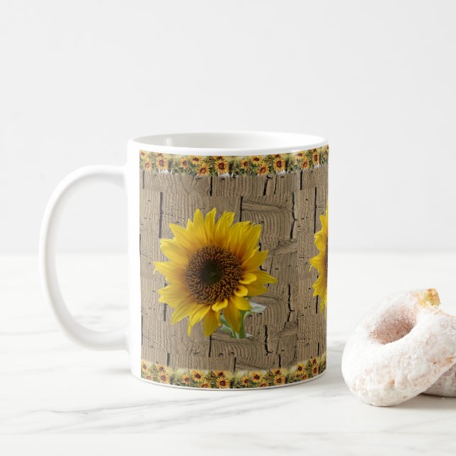 Caneca De Café Floral Mug (Com Donut)