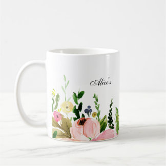 Caneca De Café Floral Mug
