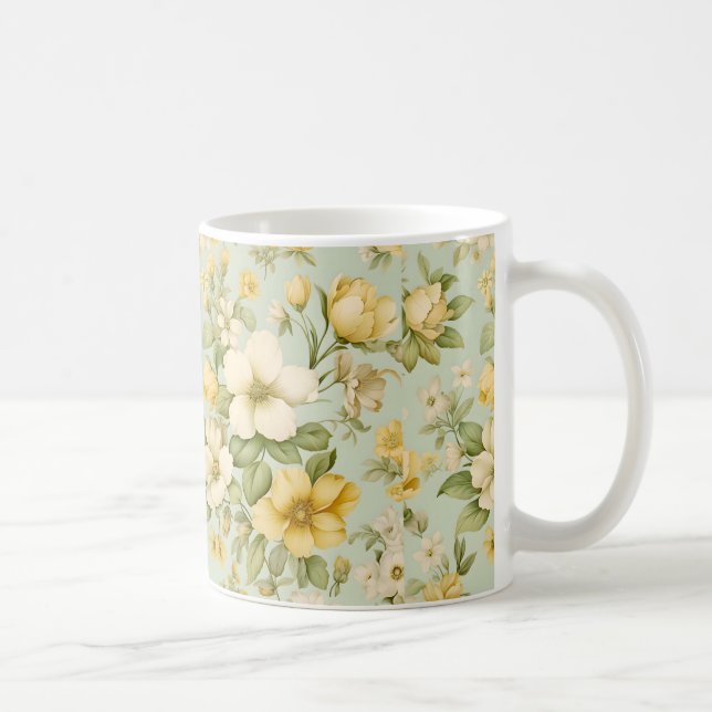 Caneca De Café Floral Mug (Direita)