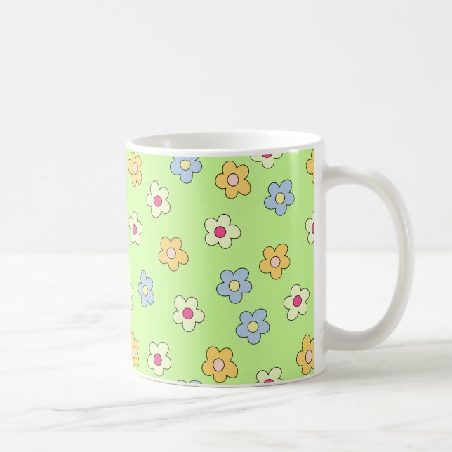 Caneca De Café Floral Mug (Direita)