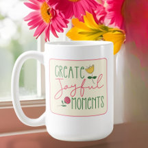 Floral Mug Moderno Inspiracional