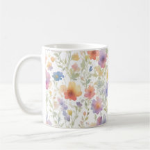 Floral Patterno Coffee Mug para Amigos