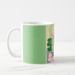 Caneca De Café Floral Personalizado Obtenha Bem Mug