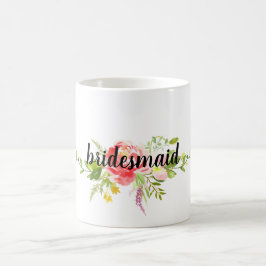 Caneca De Café Floral Rosa Vermelho