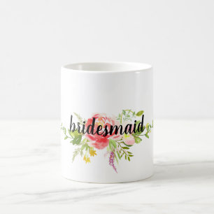 Caneca De Café Floral Rosa Vermelho