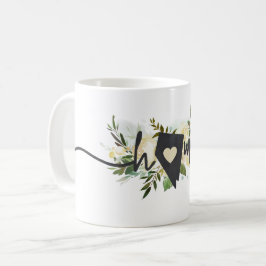 Caneca De Café Floral Russo da Cidade Interna Personalizada pelo 