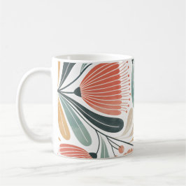 Caneca De Café Floral Suave de Verão