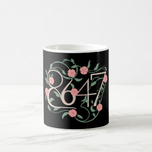 Caneca De Café Floral Sutil Anti Trump 8647 86 47 Boho