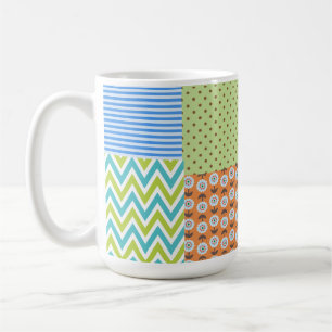 Caneca de Café Floral Tropical Colorida – Fluxo Vi