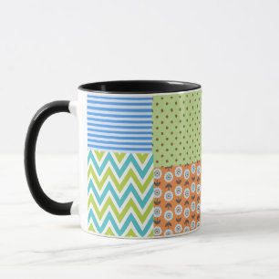 Caneca de Café Floral Tropical Colorida – Fluxo Vi