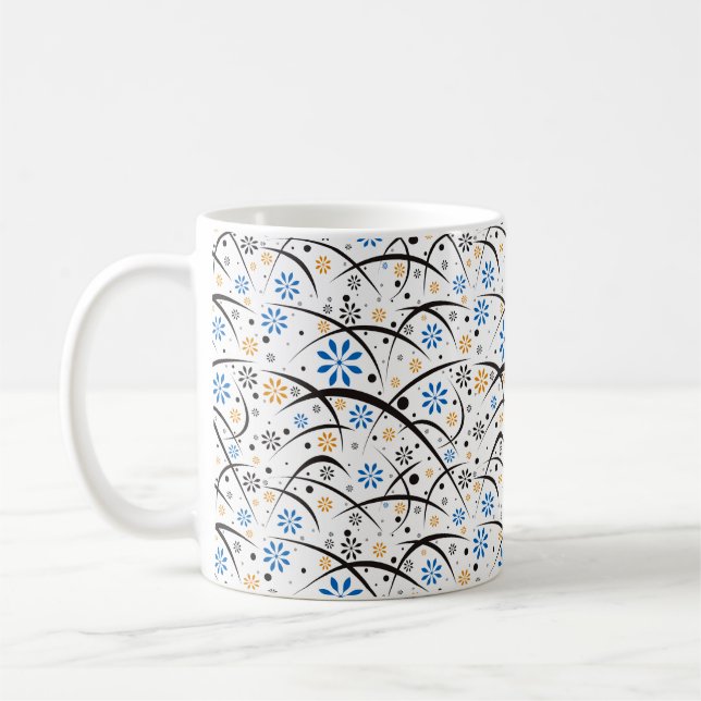 Caneca De Café Floral Whimsic Coffee Mug (Esquerda)