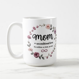 Caneca De Café Floral Wreath Magic Mug - Mãe, Amor Infinito