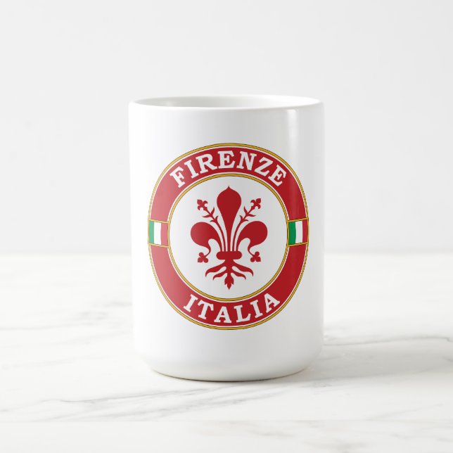 Caneca De Café Florence Itália Circle Emblem (Centro)