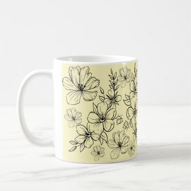 CANECA DE CAFÉ FLORES (Esquerda)