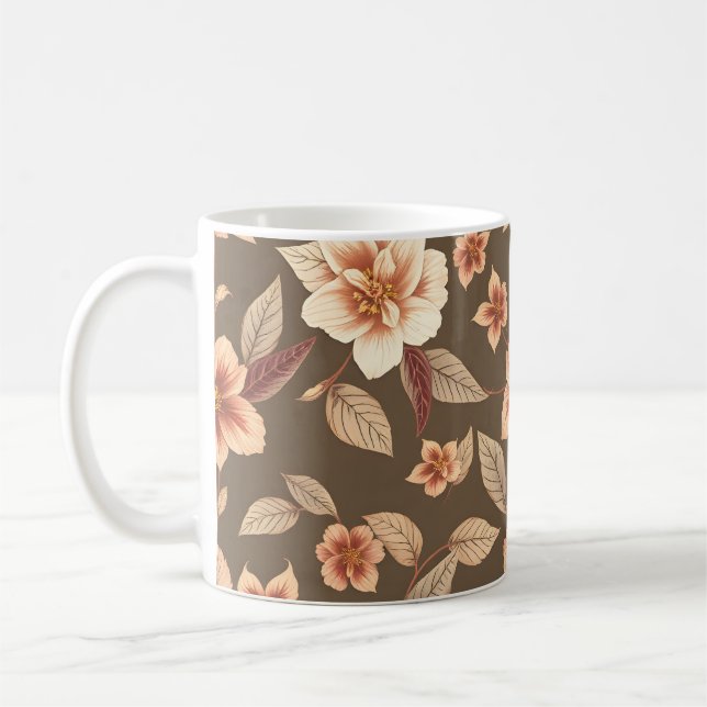 Caneca De Café Flores (Esquerda)