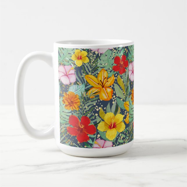 Caneca De Café flores (Esquerda)