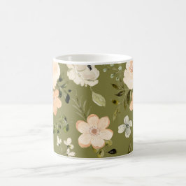 Caneca De Café Flores À Prova De Água: Arte De Mug Que Nunca Desa