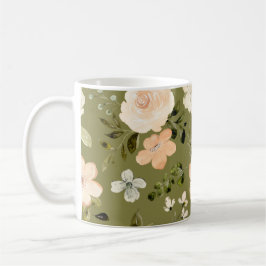 Caneca De Café Flores À Prova De Água: Arte De Mug Que Nunca Desa