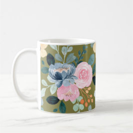 Caneca De Café Flores À Prova De Água: Elegância Sanguínea, Cada
