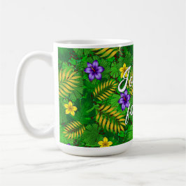 Caneca De Café flores altas
