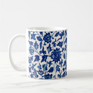 Caneca De Café Flores azuis