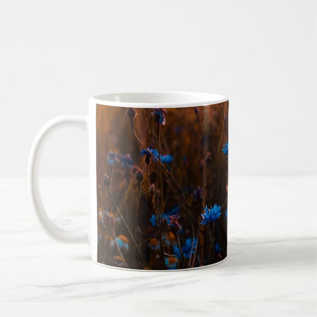 Caneca De Café Flores azuis (Esquerda)
