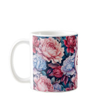 Flores Azuis e Rosa Personalizadas