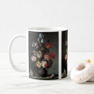 Caneca De Café Flores Barrocas Vintage por Balthasar van der Ast