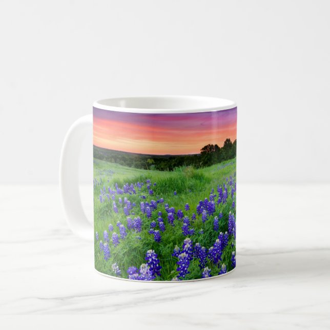 Caneca De Café Flores | Bluetooth no Texas Sunset (Frente Esquerda)