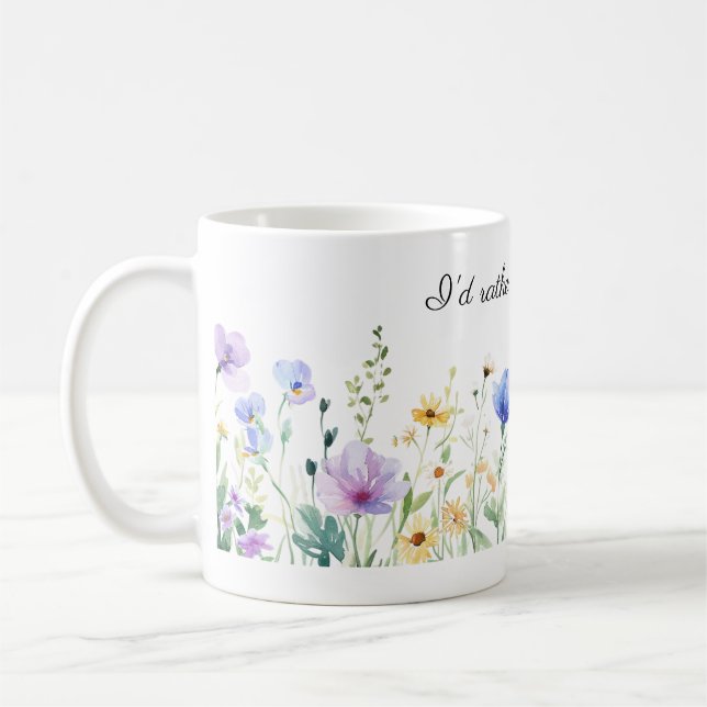 Caneca De Café Flores bonito, Eu Preferencialmente De Jardinagem (Esquerda)