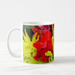 Caneca De Café flores coloridas