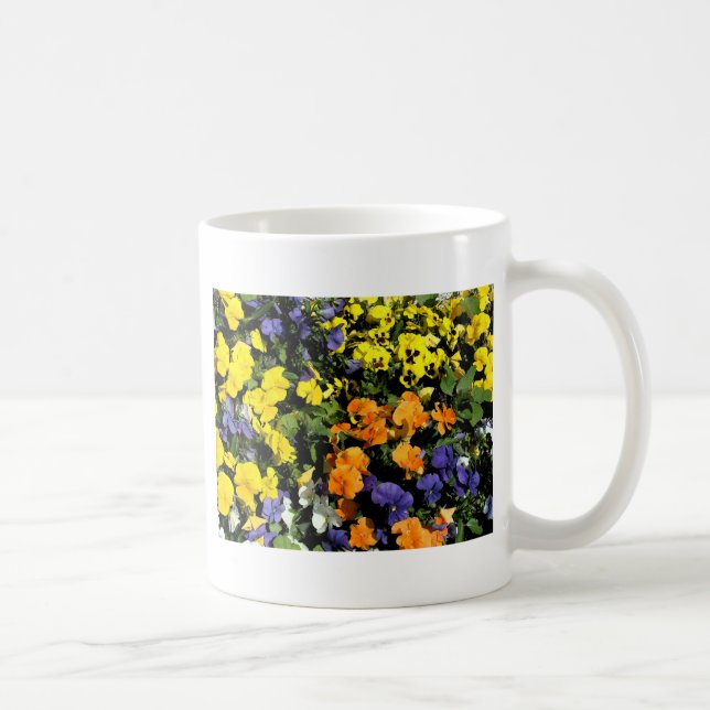 Caneca De Café flores coloridas (Direita)