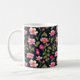 Caneca De Café Flores coloridas - Padrão floral 22 - Mug de café