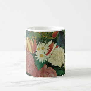 Caneca De Café Flores com Ivy por Henri Rousseau, Vintage Floral