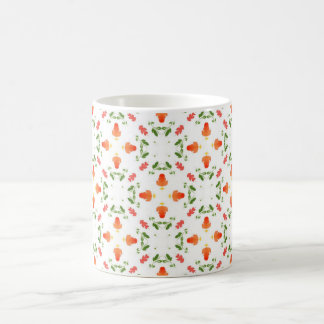 Caneca De Café Flores cor-de-laranja