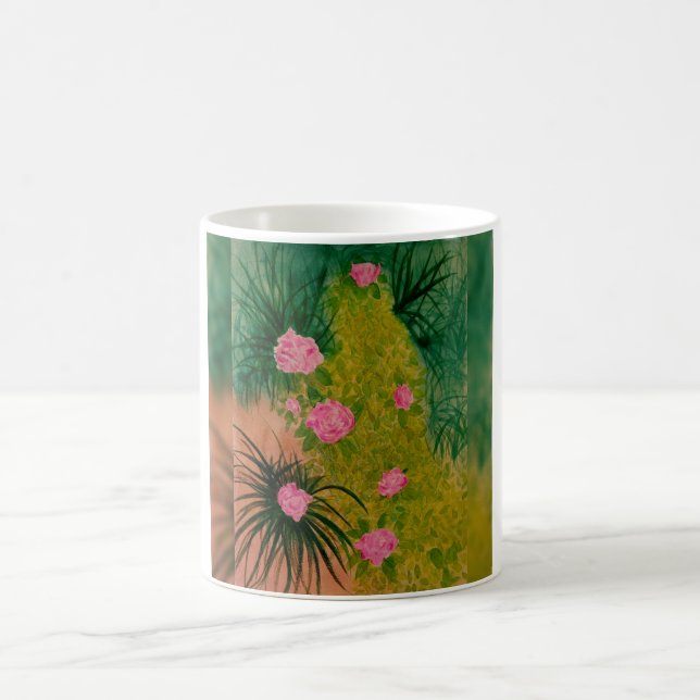 Caneca De Café Flores cor-de-rosa (Centro)