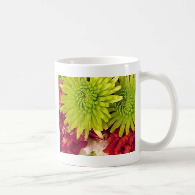 Caneca De Café flores crisântemo (Direita)