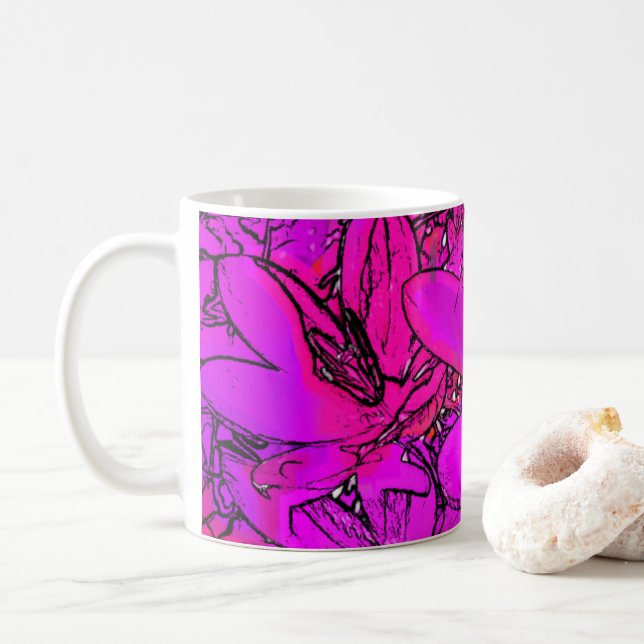 CANECA DE CAFÉ FLORES CROCUS (Com Donut)