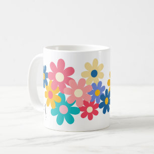 Caneca De Café Flores Cutis