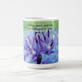 Caneca De Café Flores da Faith Jude Blue Flower Mug