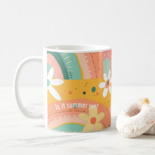 Caneca De Café Flores de Alho e Arco-Íris de Pincel-Cinto
