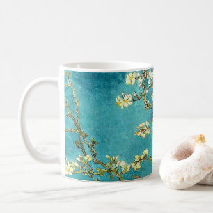 Caneca De Café Flores de Amendoeira de Van Gogh Impressionismo Cl
