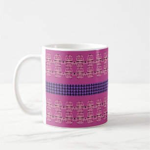 Caneca De Café Flores de Cálice e Rosetas