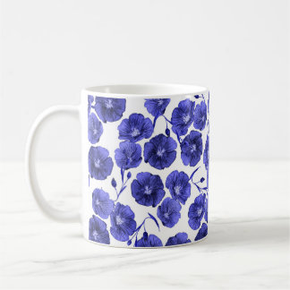 Caneca De Café Flores de Campo de Aquarela: Papel de Parede Botân