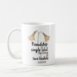 Caneca De Café Flores de Cotação de Amizade