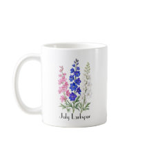 Flores de Delphinium de Julho