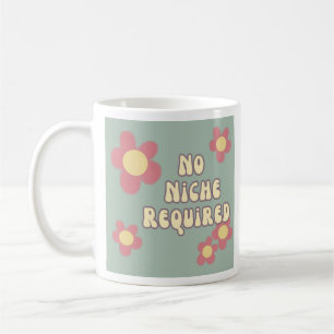 Caneca De Café Flores de estilo retrô não são necessárias nichos