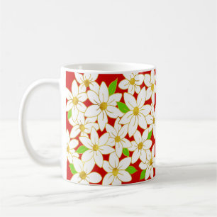 Caneca De Café Flores de Férias